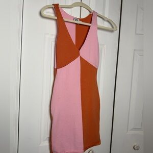Princess Polly Pink and Orange Mini Dress